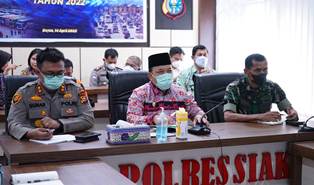 Hadapi Idul Fitri & Mudik 2022, Wabup Husni Ikut Rakor Lintas Sektoral